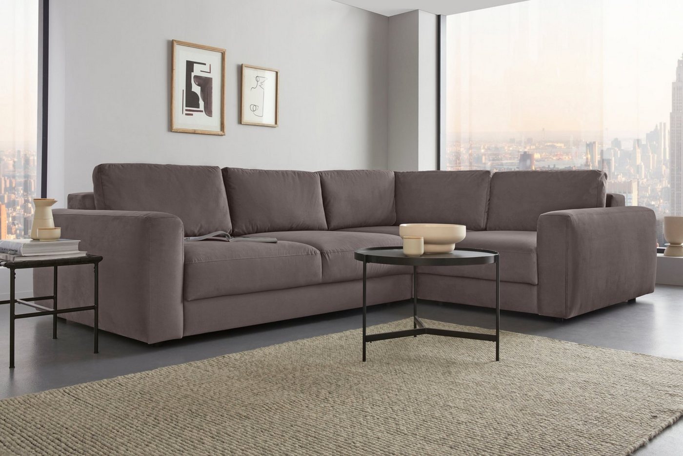 Places of Style Ecksofa Bloomfield, L-Form, extra tiefe Sitzfläche, wahlweise mit Sitztiefenverstellung Places of Style Ecksofa Bloomfield, L-Form, extra tiefe Sitzfläche, wahlweise mit Sitztiefenverstellung von Places of Style
