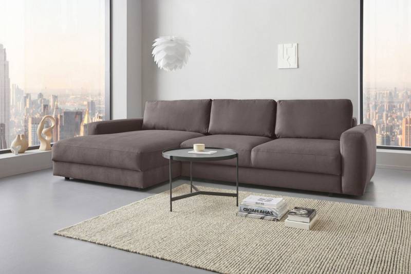Places of Style Ecksofa Bloomfield, bequem und elegant, OTTOs Choice, Breite 303cm, L-Form, wahlweise mit Bettfunktion und Bettkasten von Places of Style