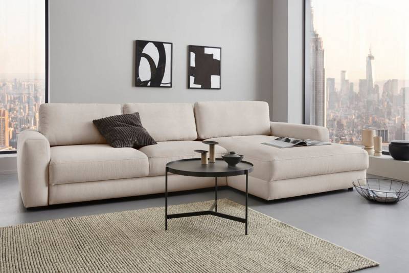 Places of Style Ecksofa Bloomfield, bequem und elegant, OTTOs Choice, Breite 303cm, L-Form, wahlweise mit Bettfunktion und Bettkasten von Places of Style