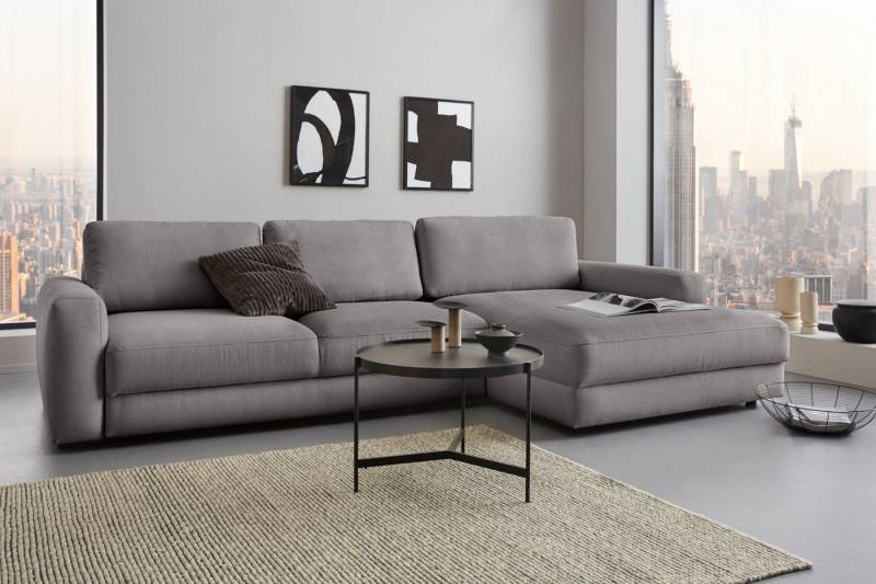 Places of Style Ecksofa Bloomfield, bequem und elegant, OTTOs Choice, Breite 303cm, L-Form, wahlweise mit Bettfunktion und Bettkasten von Places of Style