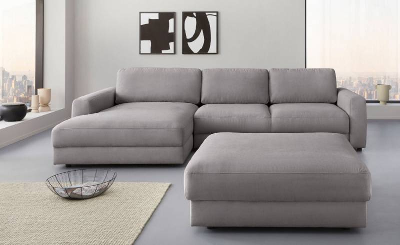 Places of Style Ecksofa Bloomfield, bequem und elegant, OTTOs Choice, Breite 303cm, L-Form, wahlweise mit Bettfunktion und Bettkasten von Places of Style