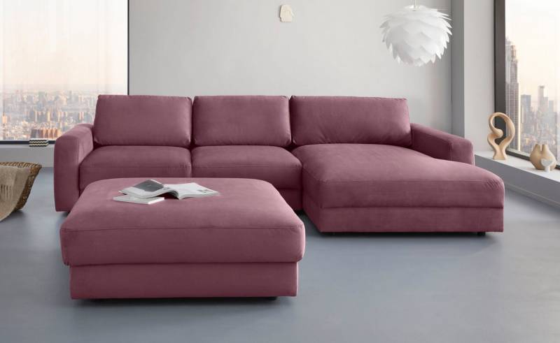 Places of Style Ecksofa Bloomfield, bequem und elegant, OTTOs Choice, Breite 303cm, L-Form, wahlweise mit Bettfunktion und Bettkasten von Places of Style