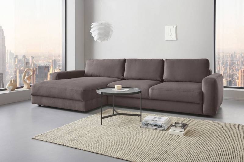 Places of Style Ecksofa Bloomfield, bequem und elegant, OTTOs Choice, Breite 303cm, L-Form, wahlweise mit Bettfunktion und Bettkasten von Places of Style