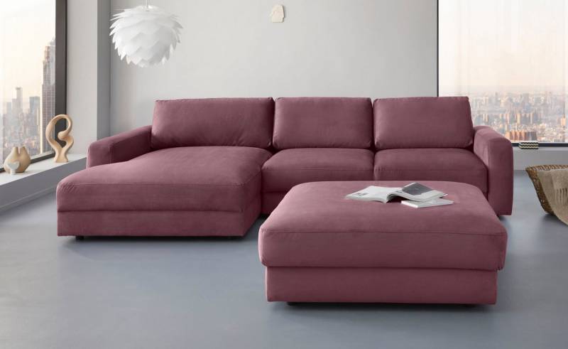 Places of Style Ecksofa Bloomfield, bequem und elegant, OTTOs Choice, Breite 303cm, L-Form, wahlweise mit Bettfunktion und Bettkasten von Places of Style