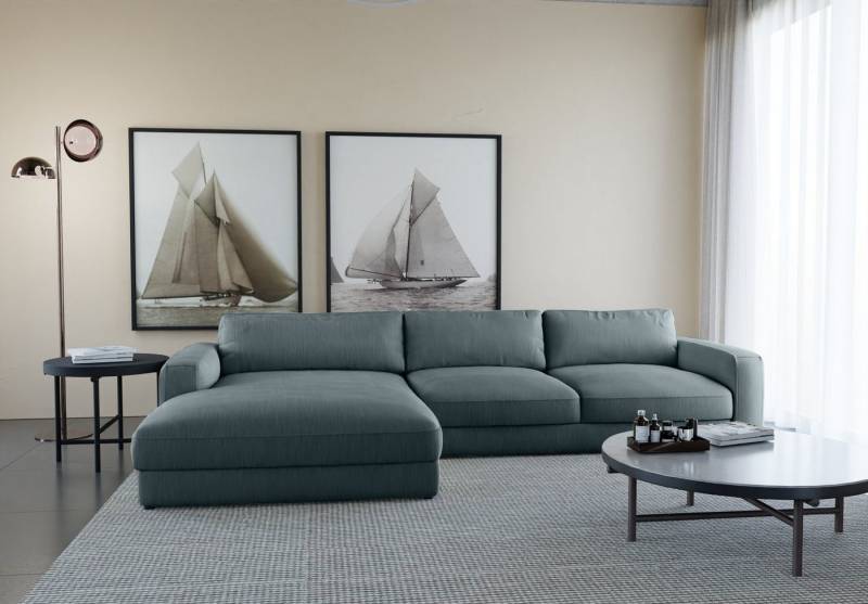Places of Style Ecksofa Bloomfield, bequem und elegant, OTTOs Choice, Breite 303cm, L-Form, wahlweise mit Bettfunktion und Bettkasten von Places of Style
