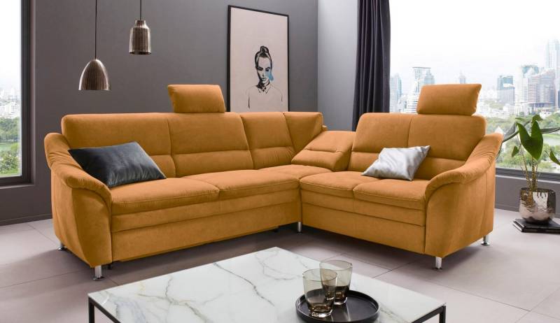 Places of Style Ecksofa Cardoso L-Form, Federkern, wahlweise mit Bett, Schubkasten, teilweise Relaxfunktion von Places of Style