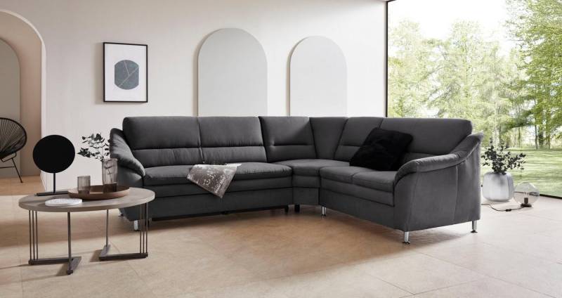 Places of Style Ecksofa Cardoso L-Form, mit Trapezecke für mehr Sitzkomfort, wahlweise auch mit Bettfunktion von Places of Style