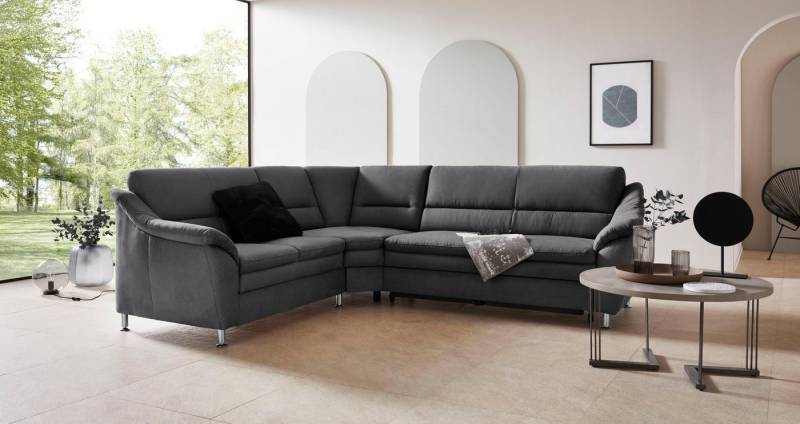 Places of Style Ecksofa Cardoso L-Form, mit Trapezecke für mehr Sitzkomfort, wahlweise auch mit Bettfunktion von Places of Style