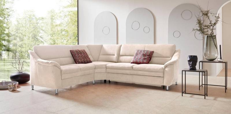 Places of Style Ecksofa Cardoso L-Form, mit Trapezecke für mehr Sitzkomfort, wahlweise auch mit Bettfunktion von Places of Style