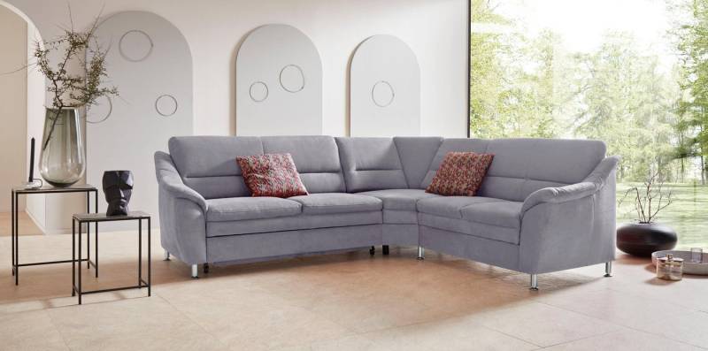 Places of Style Ecksofa Cardoso L-Form, mit Trapezecke für mehr Sitzkomfort, wahlweise auch mit Bettfunktion von Places of Style