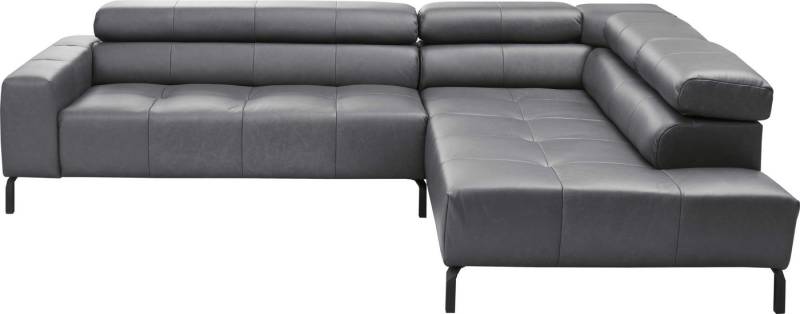 Places of Style Ecksofa Claya, L-Form, incl. Kopfteilverstellung, Breite 276 cm, wahlweise elektrischer Sitzvorzug von Places of Style