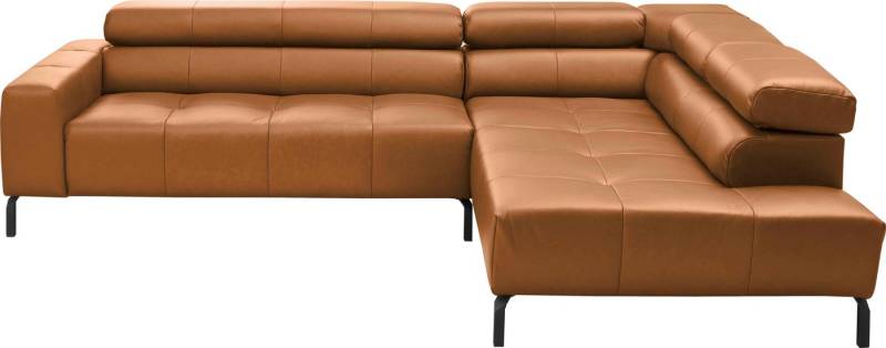 Places of Style Ecksofa Cleveland, L-Form, incl. Kopfteilverstellung, Breite 276 cm, wahlweise elektrischer Sitzvorzug von Places of Style