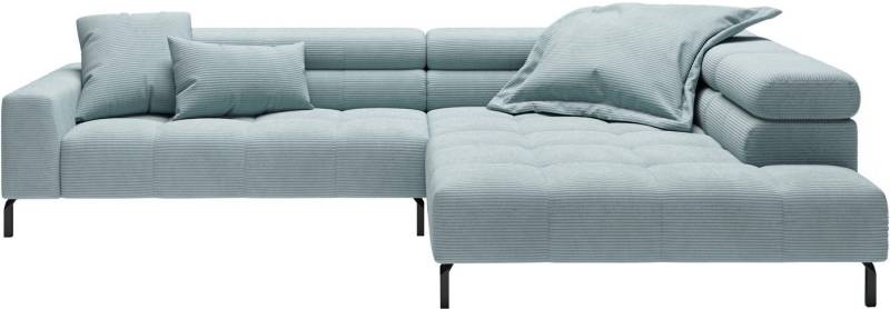 Places of Style Ecksofa Cleveland, L-Form, incl. Kopfteilverstellung, Breite 311 cm, wahlweise elektrischer Sitzvorzug von Places of Style