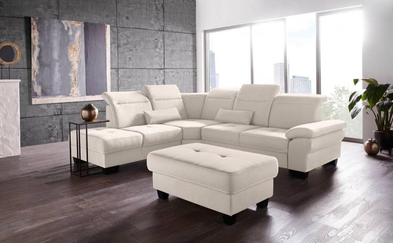 Places of Style Ecksofa Cornwall L-Form, incl. Sitztiefenverstellung, mit Bettfunktion und Kopfteilverstellung Places of Style Ecksofa Cornwall L-Form, incl. Sitztiefenverstellung, mit Bettfunktion und Kopfteilverstellung von Places of Style
