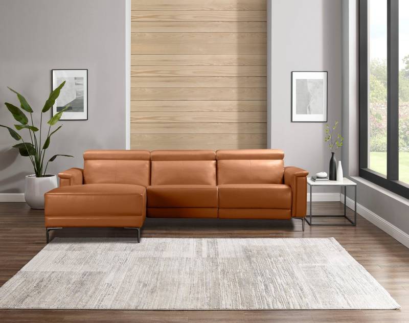 Places of Style Ecksofa Lund, L-Form, 261cm, man. o. elektr. Relaxfunktion (mit USB-A), und Kopfteilverstellung von Places of Style