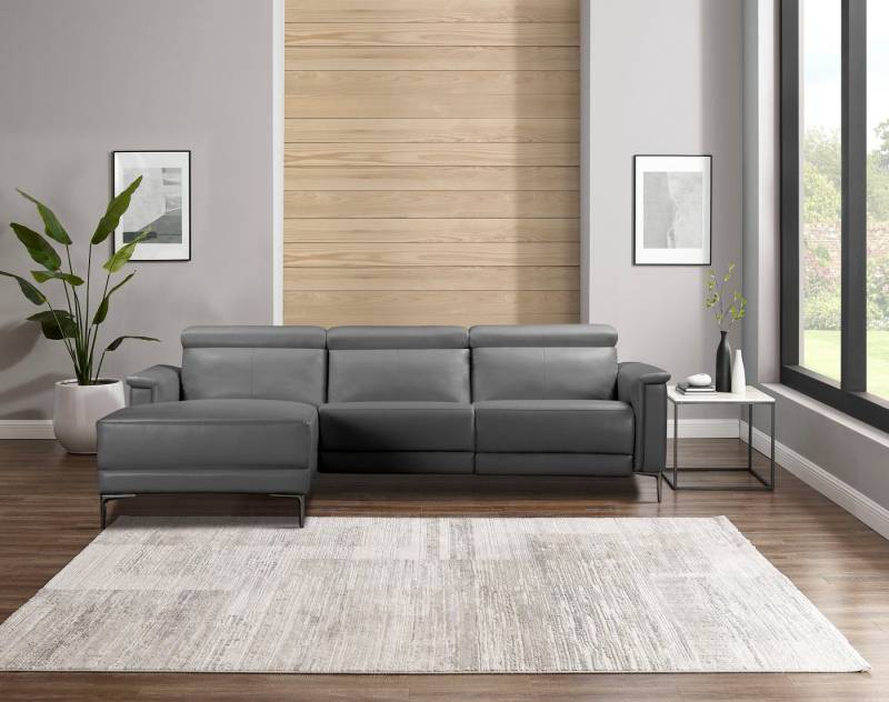 Places of Style Ecksofa Lund, L-Form, 261cm, man. o. elektr. Relaxfunktion (mit USB-A), und Kopfteilverstellung von Places of Style
