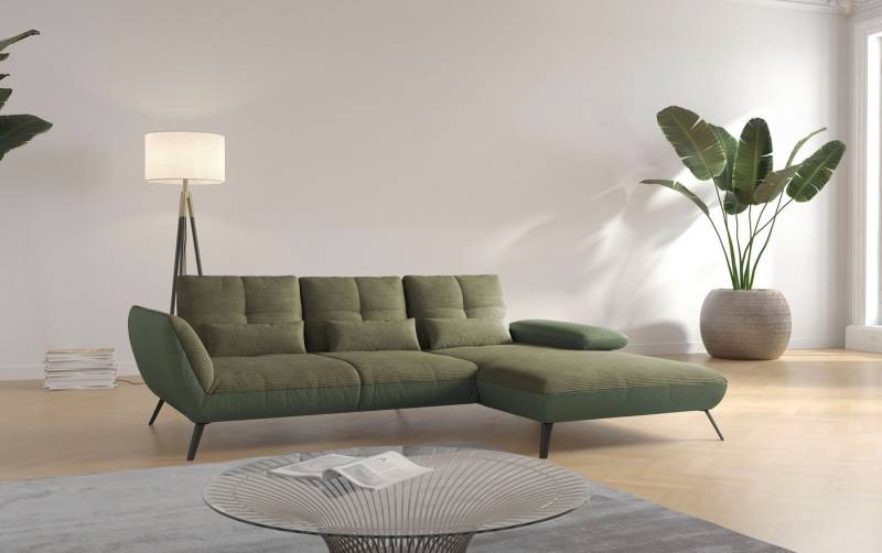 Places of Style Ecksofa Mikado L-Form, inkl. Sitztiefenverstellung und Armteilverstellung von Places of Style