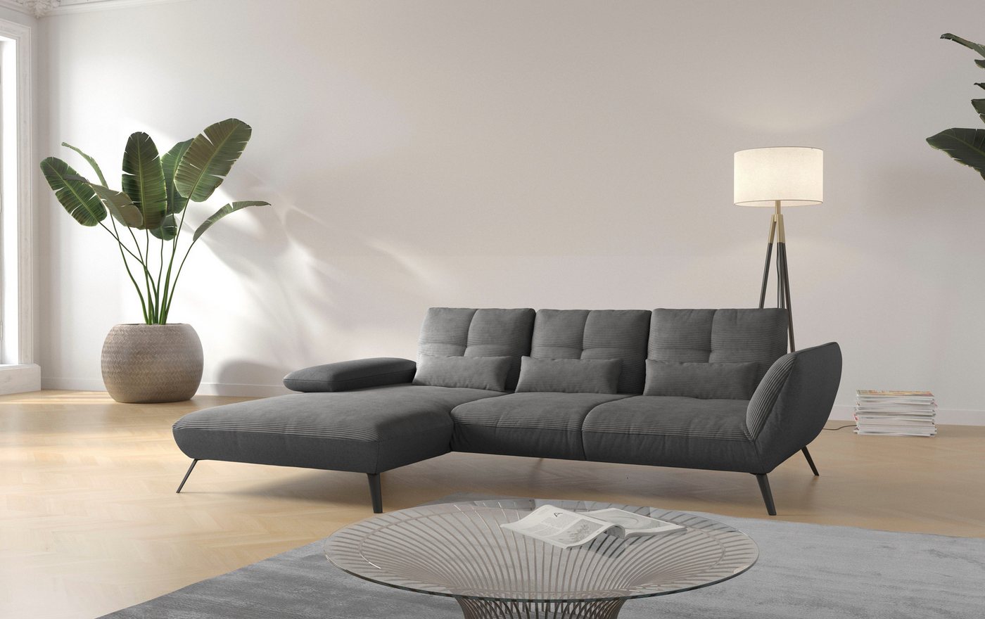 Places of Style Ecksofa Mikado L-Form, inkl. Sitztiefenverstellung und Armteilverstellung Places of Style Ecksofa Mikado L-Form, inkl. Sitztiefenverstellung und Armteilverstellung von Places of Style