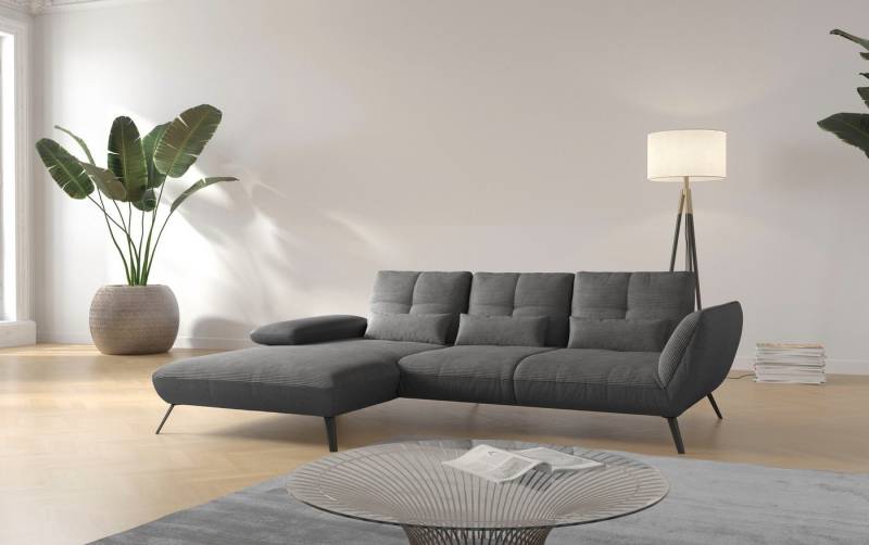 Places of Style Ecksofa Mikado L-Form, inkl. Sitztiefenverstellung und Armteilverstellung von Places of Style