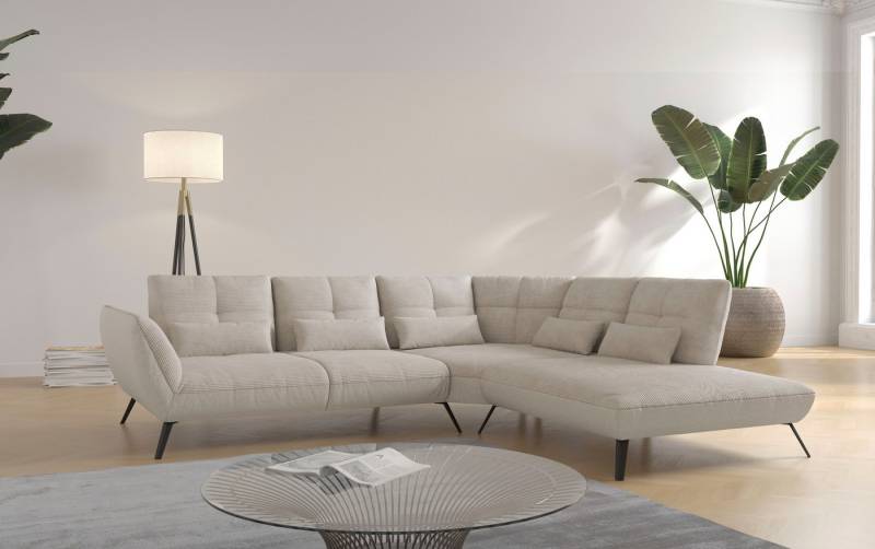 Places of Style Ecksofa Mikado L-Form, inkl. Sitztiefenverstellung und Armteilverstellung von Places of Style