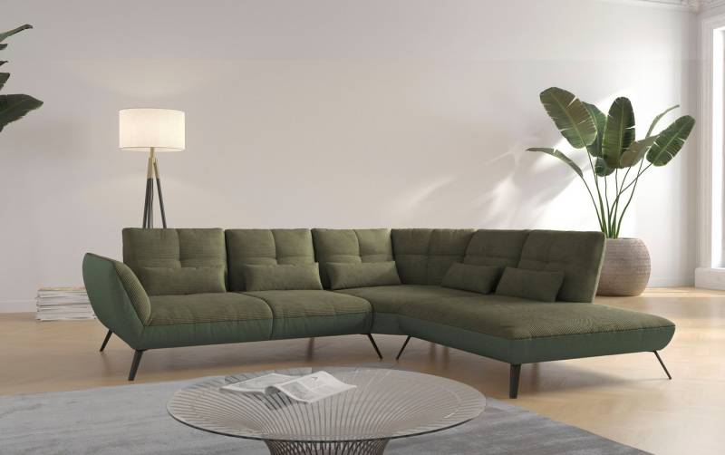 Places of Style Ecksofa Mikado L-Form, inkl. Sitztiefenverstellung und Armteilverstellung von Places of Style