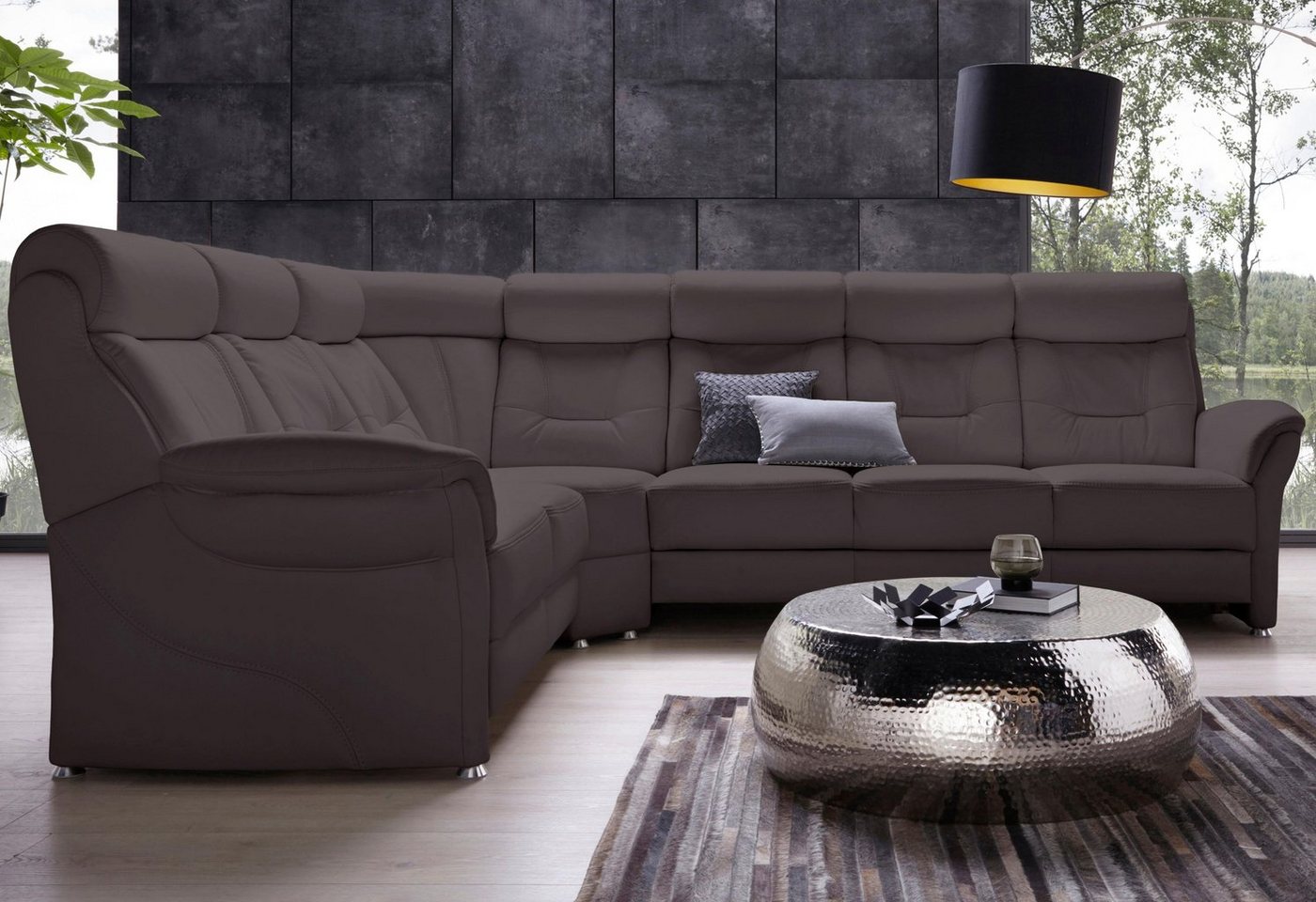 Places of Style Ecksofa Sardinien L-Form, mit Kopfteilverstellung, wahlweise mit Bettfunktion von Places of Style