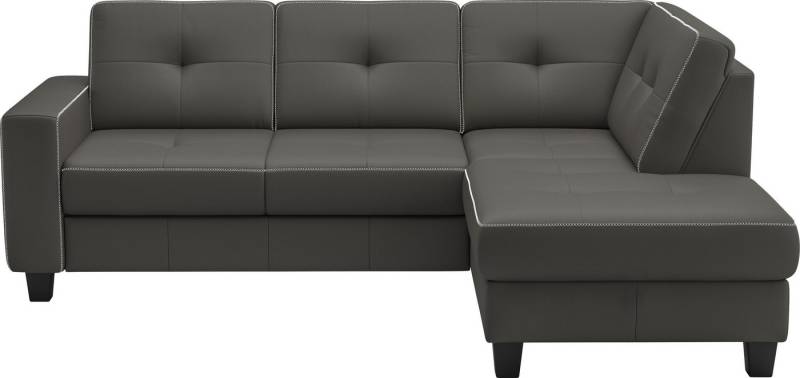 Places of Style Ecksofa Varese, wahlweise mit Bettfunktion und Bettkasten von Places of Style