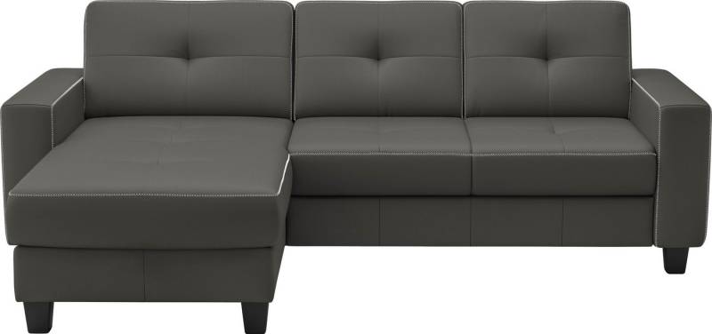 Places of Style Ecksofa Varese, wahlweise mit Bettfunktion und Bettkasten von Places of Style