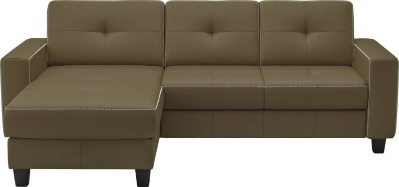 Places of Style Ecksofa Varese, wahlweise mit Bettfunktion und Bettkasten von Places of Style