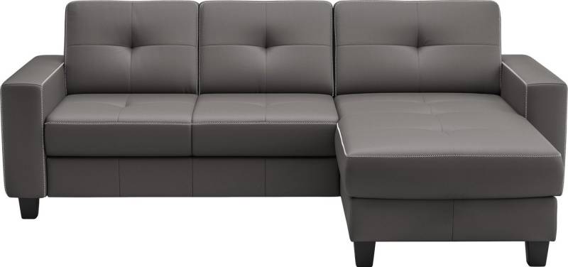 Places of Style Ecksofa Varese, wahlweise mit Bettfunktion und Bettkasten von Places of Style