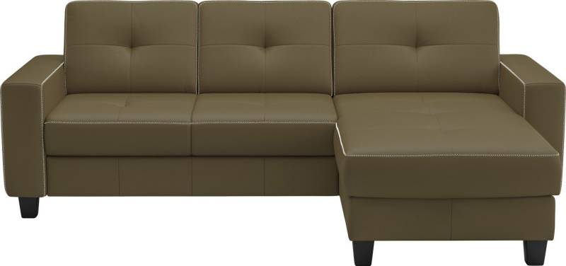 Places of Style Ecksofa Varese, wahlweise mit Bettfunktion und Bettkasten von Places of Style