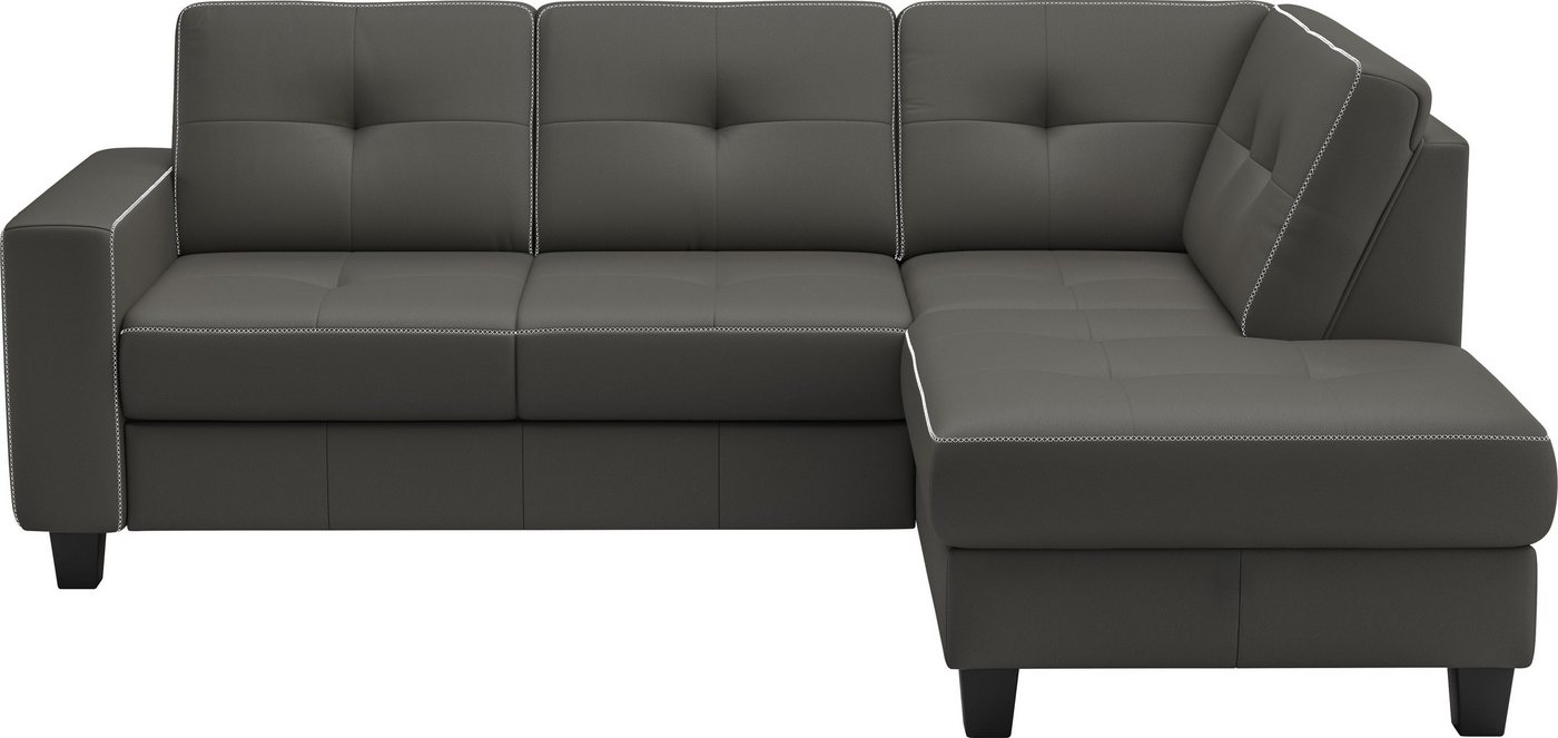 Places of Style Ecksofa Varese, wahlweise mit Bettfunktion und Bettkasten von Places of Style