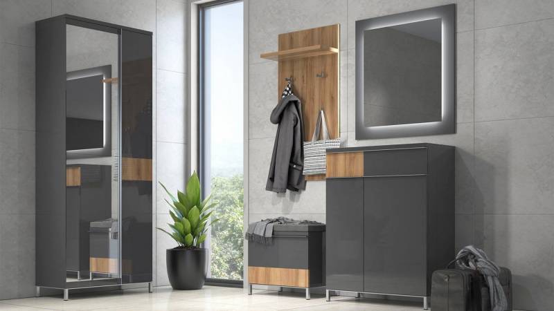 Places of Style Garderobenschrank Onyx UV lackiert, mit Soft-Close-Funktion von Places of Style