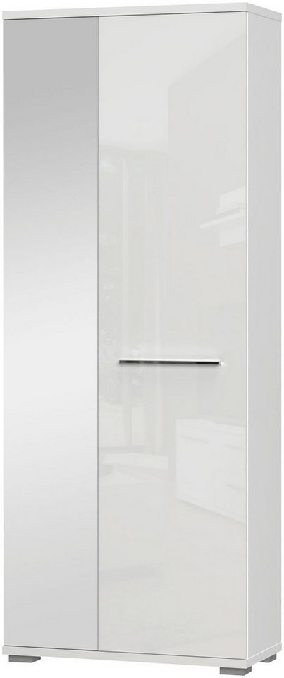 Places of Style Garderobenschrank Piano UV lackiert, hochglänzend, Soft-Close Funktion, mit Spiegel von Places of Style