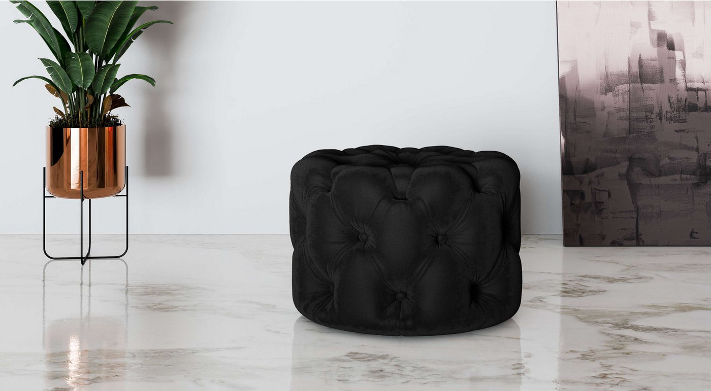 Places of Style Hocker FOLLINA, Polsterhocker mit klassischer Chesterfield-Knopfheftung Places of Style Hocker FOLLINA, Polsterhocker mit klassischer Chesterfield-Knopfheftung von Places of Style