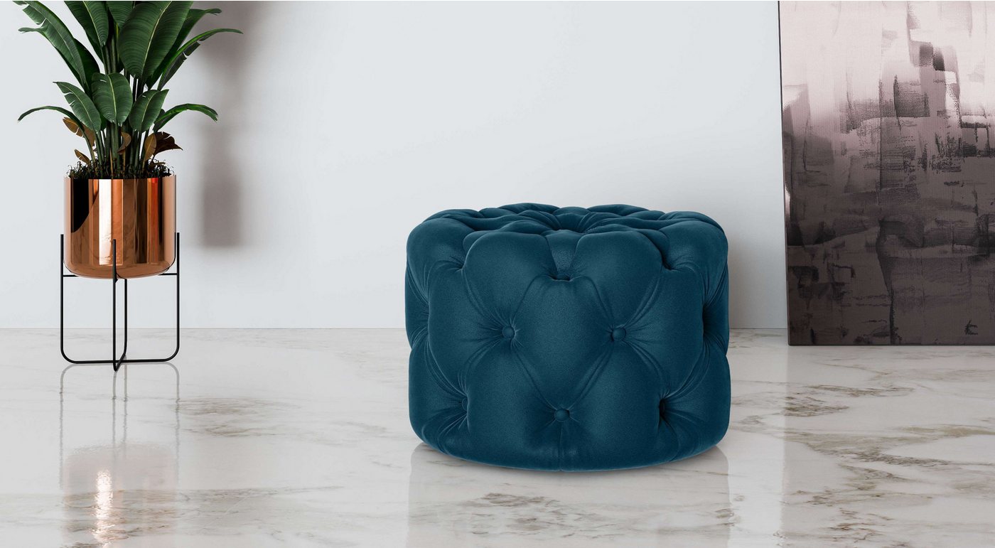 Places of Style Hocker FOLLINA, Polsterhocker mit klassischer Chesterfield-Knopfheftung Places of Style Hocker FOLLINA, Polsterhocker mit klassischer Chesterfield-Knopfheftung von Places of Style