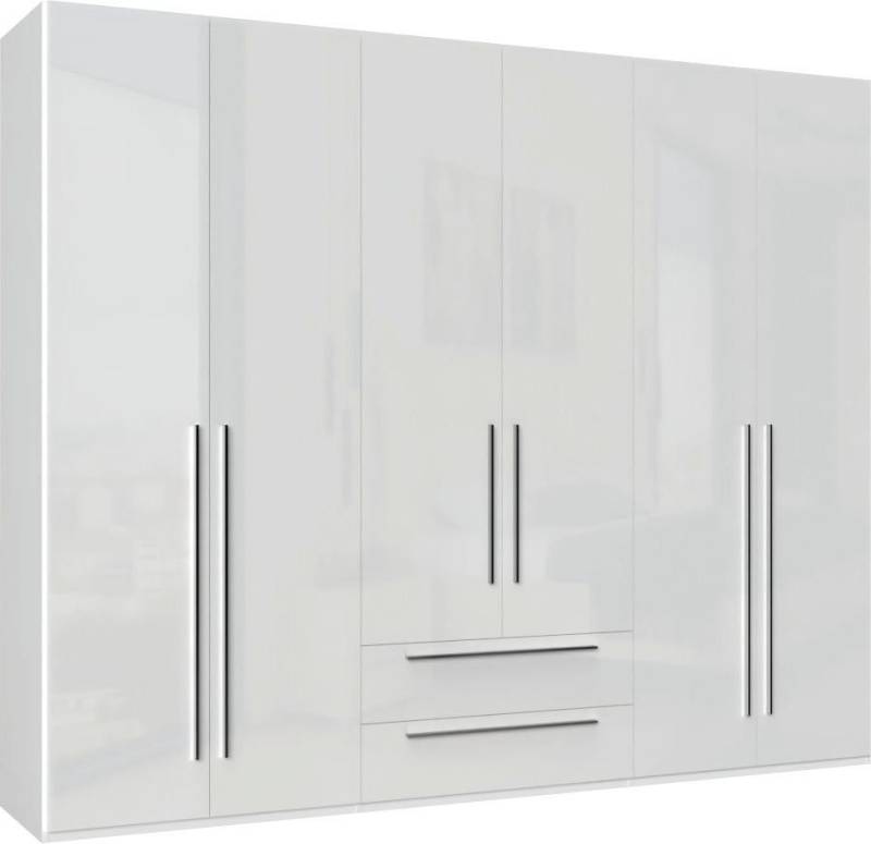 Places of Style Kleiderschrank Piano, UV lackiert, hochglänzend in beige oder weiß, FSC-zertifiziert (Made in Europe) in vielen Breiten, Höhe 224cm, mit Soft-Close Funktion, 2 Schubladen von Places of Style