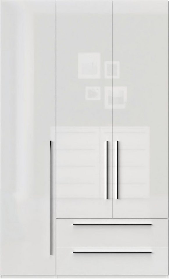 Places of Style Kleiderschrank Piano, UV lackiert, hochglänzend in beige oder weiß, FSC-zertifiziert (Made in Europe) in vielen Breiten, Höhe 224cm, mit Soft-Close Funktion, 2 Schubladen von Places of Style