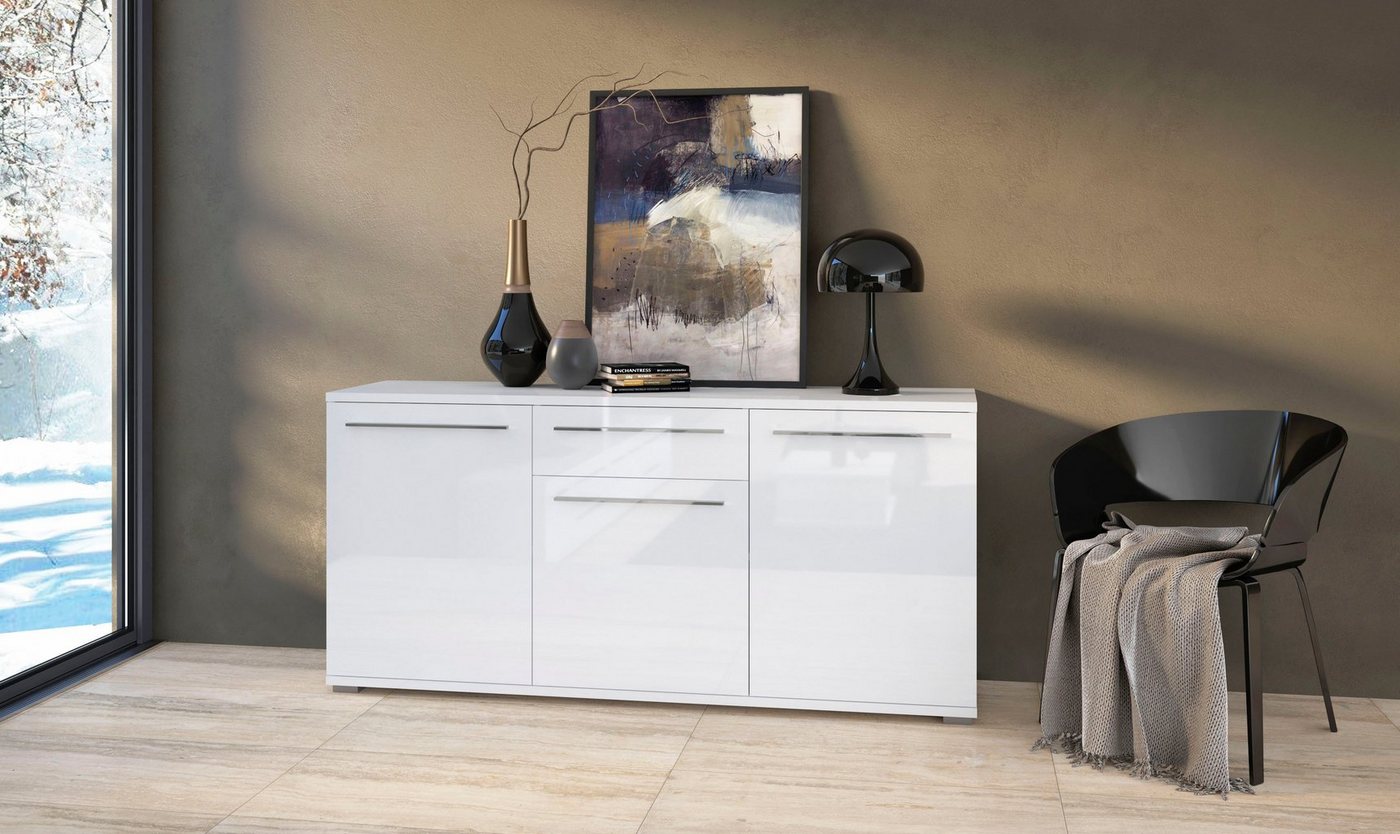 Places of Style Kommode Piano, Hochglanz UV lackiert, Soft-Close Funktion von Places of Style