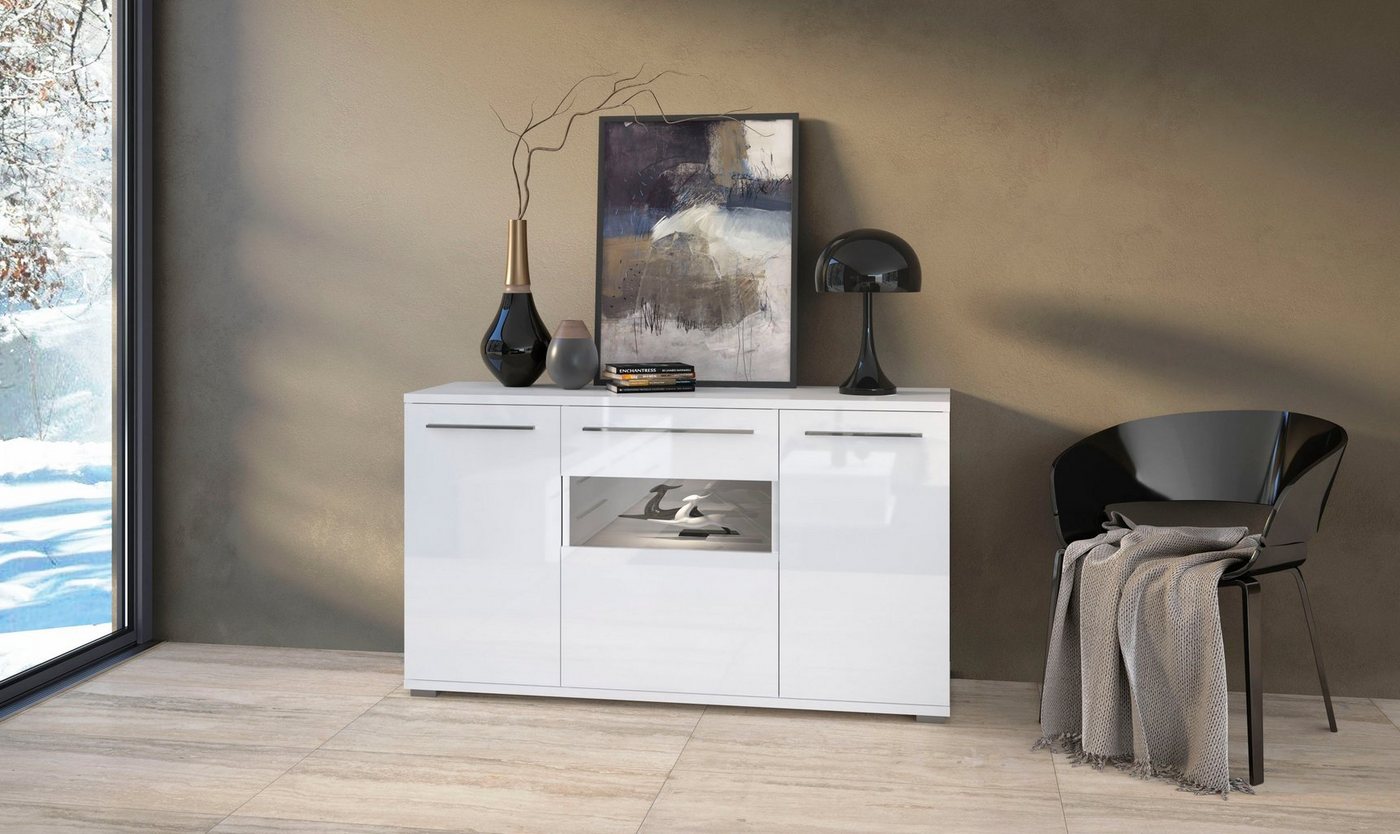 Places of Style Kommode Piano, Hochglanz UV lackiert, Soft-Close Funktion von Places of Style