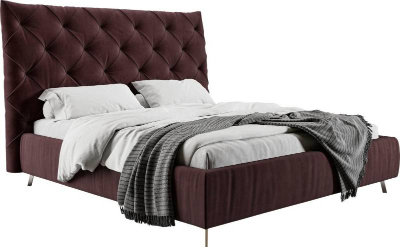 Places of Style Polsterbett Elloree, in 4 Breiten, hinten mit Originalstoff bezogen, auch in Leder, Kopfteilhöhe 143cm, belastbar bis 280 kg, auch in Überlänge 220cm Places of Style Polsterbett Elloree, in 4 Breiten, hinten mit Originalstoff bezogen, auch in Leder, Kopfteilhöhe 143cm, belastbar bis 280 kg, auch in Überlänge 220cm von Places of Style