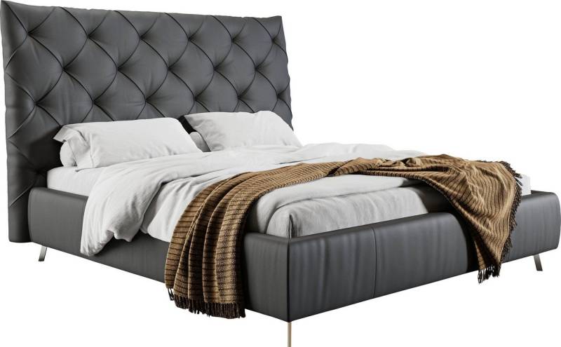 Places of Style Polsterbett Elloree, in 4 Breiten, hinten mit Originalstoff bezogen, auch in Leder, Kopfteilhöhe 143cm, belastbar bis 280 kg, auch in Überlänge 220cm Places of Style Polsterbett Elloree, in 4 Breiten, hinten mit Originalstoff bezogen, auch in Leder, Kopfteilhöhe 143cm, belastbar bis 280 kg, auch in Überlänge 220cm von Places of Style