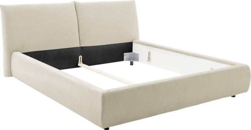 Places of Style Polsterbett Priora in 4 Breiten bis 200cm, auch in NaturLEDER, Cord, belastbar bis 280kg, auch Überlänge 220 cm von Places of Style