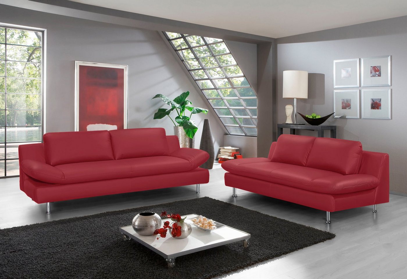 Places of Style Polstergarnitur Redding, (Set, 2-tlg), bestehend aus 2- und 3-Sitzer von Places of Style