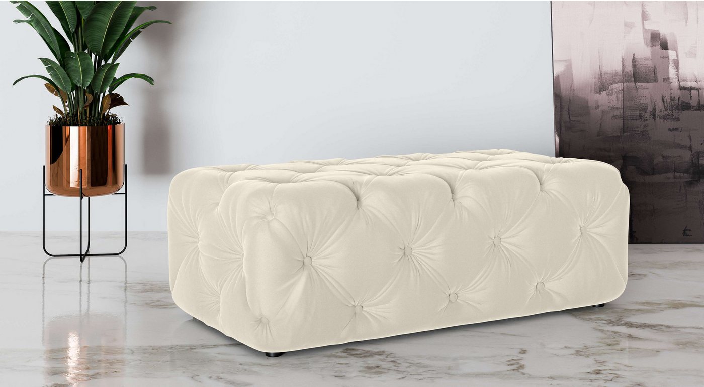 Places of Style Polsterhocker FOLLINA, Polsterhocker mit klassischer Chesterfield-Knopfheftung Places of Style Polsterhocker FOLLINA, Polsterhocker mit klassischer Chesterfield-Knopfheftung von Places of Style