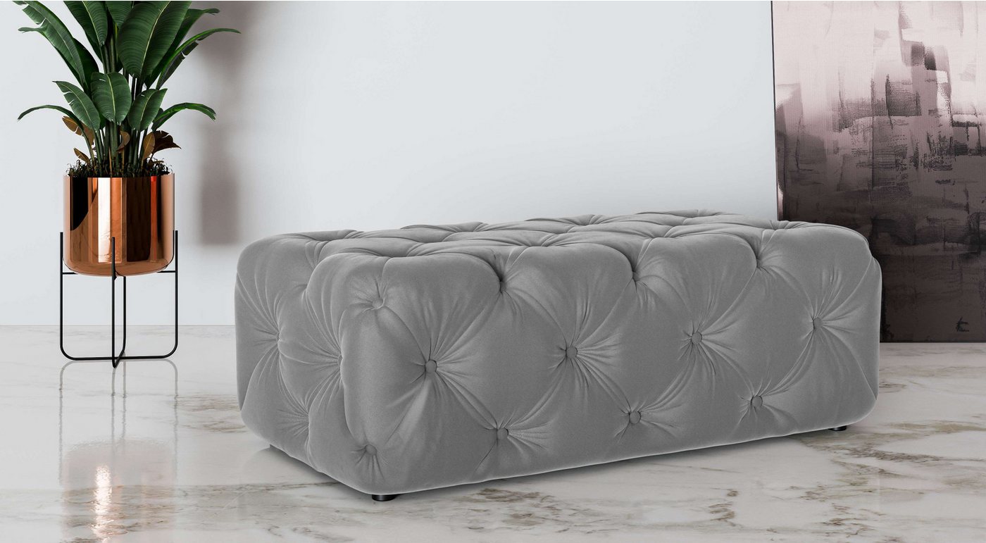 Places of Style Polsterhocker FOLLINA, Polsterhocker mit klassischer Chesterfield-Knopfheftung Places of Style Polsterhocker FOLLINA, Polsterhocker mit klassischer Chesterfield-Knopfheftung von Places of Style