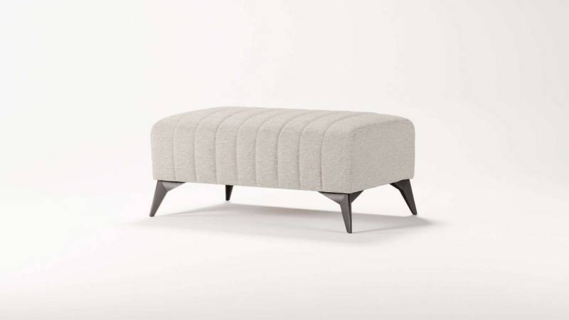 Places of Style Polsterhocker MATTHEW Sitzhocker, Maße B/T/H: B/T/H: 90/60/43 cm, Steppung von Places of Style