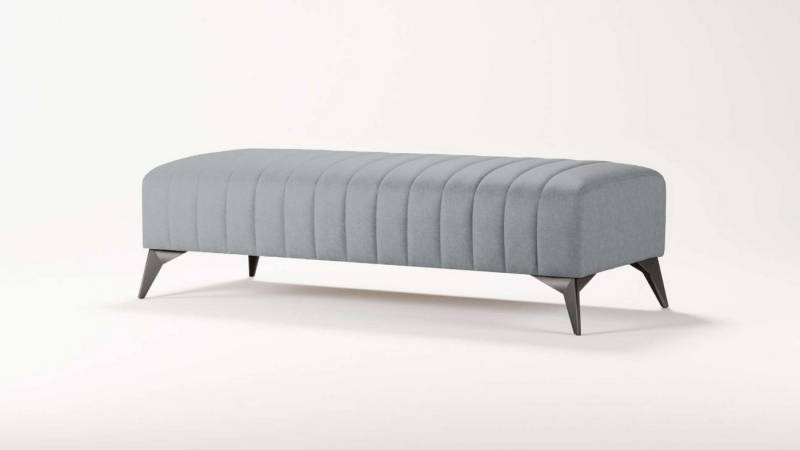 Places of Style Polsterhocker MATTHEW Sitzhocker XXL, Maße B/T/H: 140/60/43 cm, Steppung, belastbar bis 180 kg von Places of Style