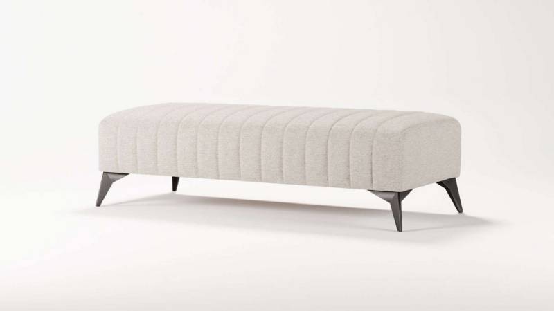 Places of Style Polsterhocker MATTHEW Sitzhocker XXL, Maße B/T/H: 140/60/43 cm, Steppung, belastbar bis 180 kg von Places of Style