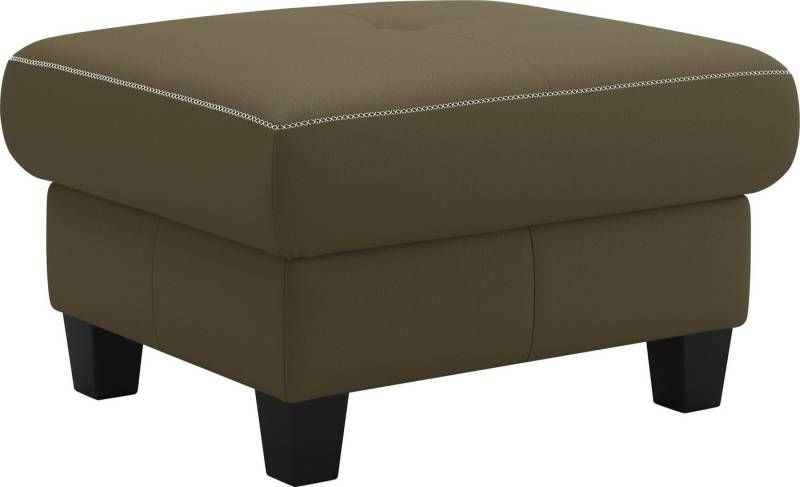 Places of Style Polsterhocker Varese, Kreuznaht in beige von Places of Style